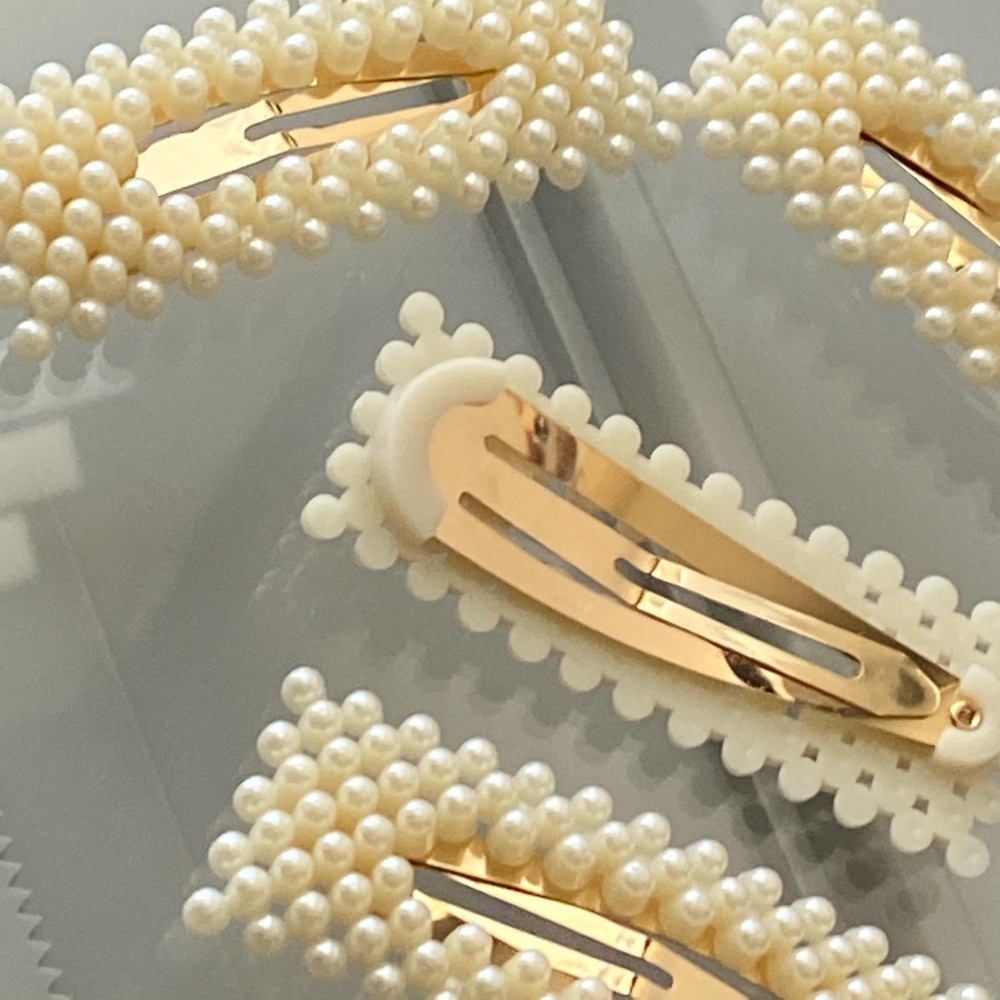 Pearla Architectural Large Hair Clips 4pcs